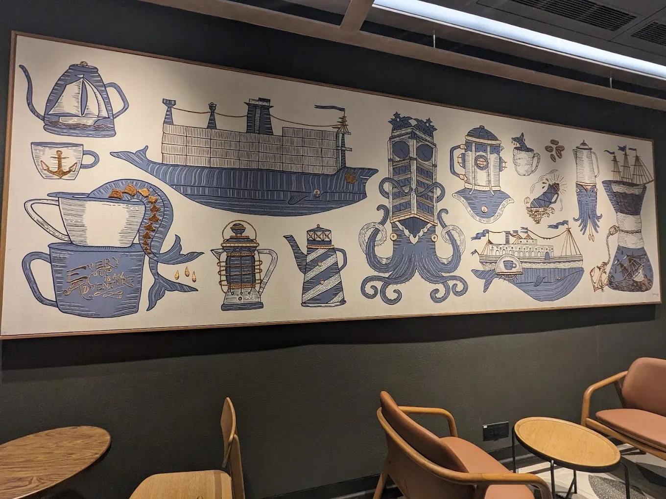 Starbucks M2M jetty store, Mumbai–Alibaug